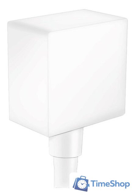 Шланговое подключение Hansgrohe FixFit Square 26455700 (белый матовый) - Изображение №1 — Интернет-магазин Time-Shop