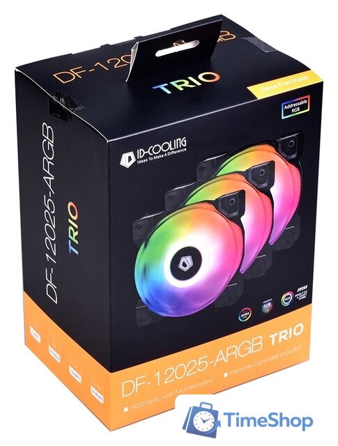 Комплект вентиляторов для корпуса ID-Cooling DF-12025-ARGB-TRIO - Изображение №7 — Интернет-магазин Time-Shop