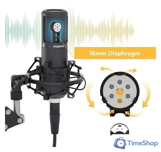 Проводной микрофон Maono AU-PM320S - Изображение №2 — Интернет-магазин Time-Shop