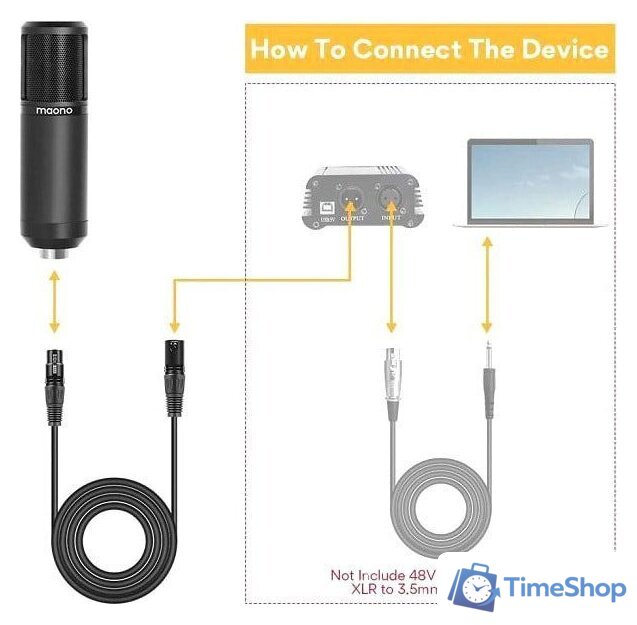 Проводной микрофон Maono AU-PM320S - Изображение №6 — Интернет-магазин Time-Shop