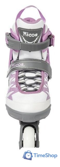 Роликовые коньки Ricos Stream PW-153A S (р. 33-36, белый/лиловый) - Изображение №4 — Интернет-магазин Time-Shop