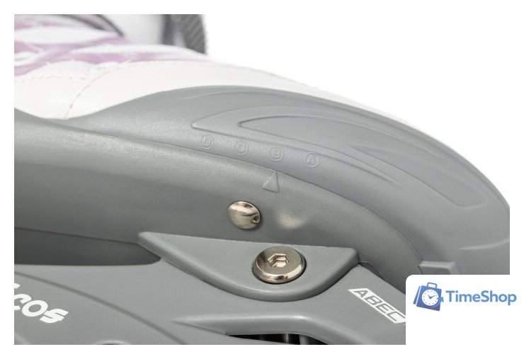 Роликовые коньки Ricos Stream PW-153A S (р. 33-36, белый/лиловый) - Изображение №7 — Интернет-магазин Time-Shop