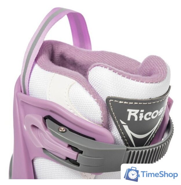 Роликовые коньки Ricos Stream PW-153A S (р. 33-36, белый/лиловый) - Изображение №9 — Интернет-магазин Time-Shop