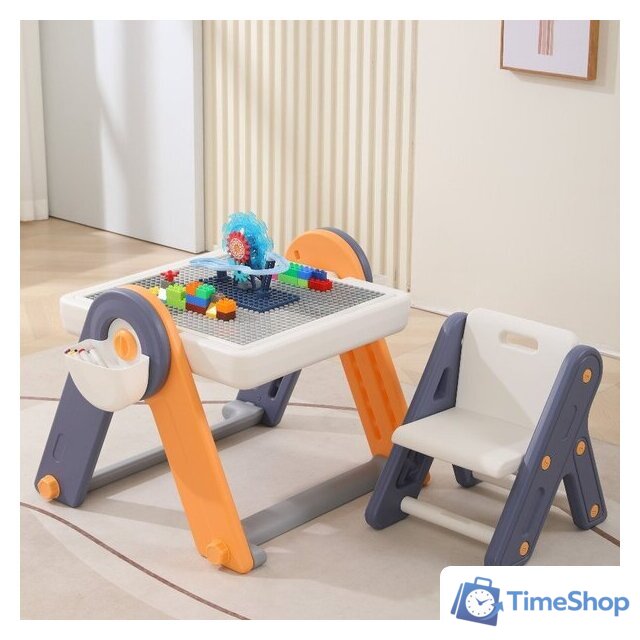 Игровой стол UNIX kids Yellow 4 в 1 PPT4IN1YEL - Изображение №3 — Интернет-магазин Time-Shop