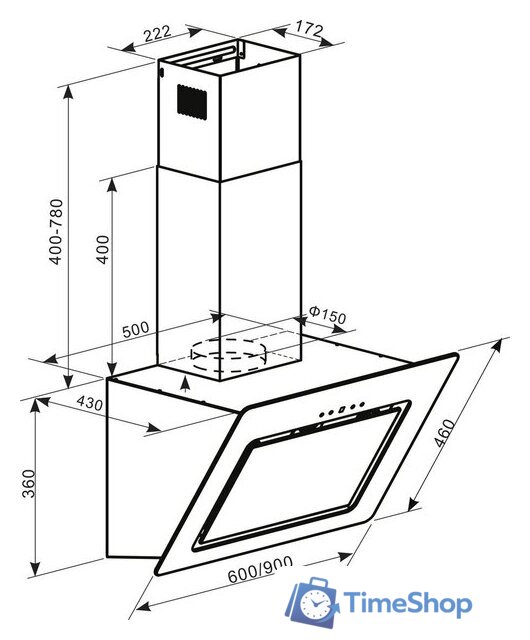 Кухонная вытяжка Making Oasis Everywhere NA-60W - Изображение №10 — Интернет-магазин Time-Shop