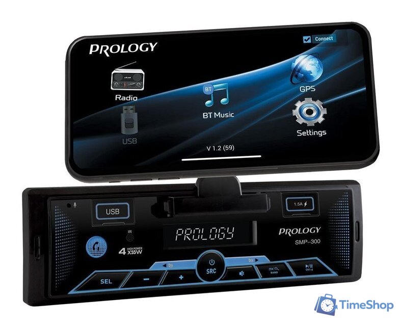 USB-магнитола Prology SMP-300 - Изображение №2 — Интернет-магазин Time-Shop