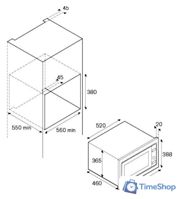 Микроволновая печь Bertazzoni F457PROMWSX - Изображение №4 — Интернет-магазин Time-Shop