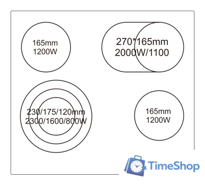 Варочная панель Weissgauff HV 643 BS - Изображение №2 — Интернет-магазин Time-Shop