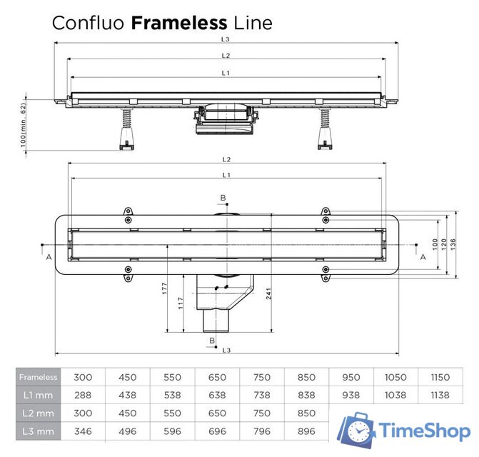 Трап/канал Pestan Confluo Frameless Line 950 258734 13701234 - Изображение №15 — Интернет-магазин Time-Shop