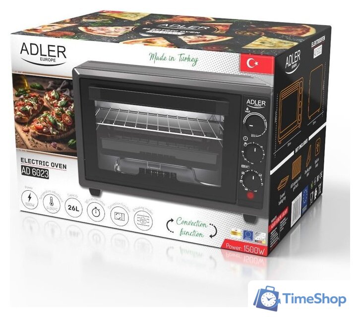 Мини-печь Adler AD 6023 - Изображение №14 — Интернет-магазин Time-Shop
