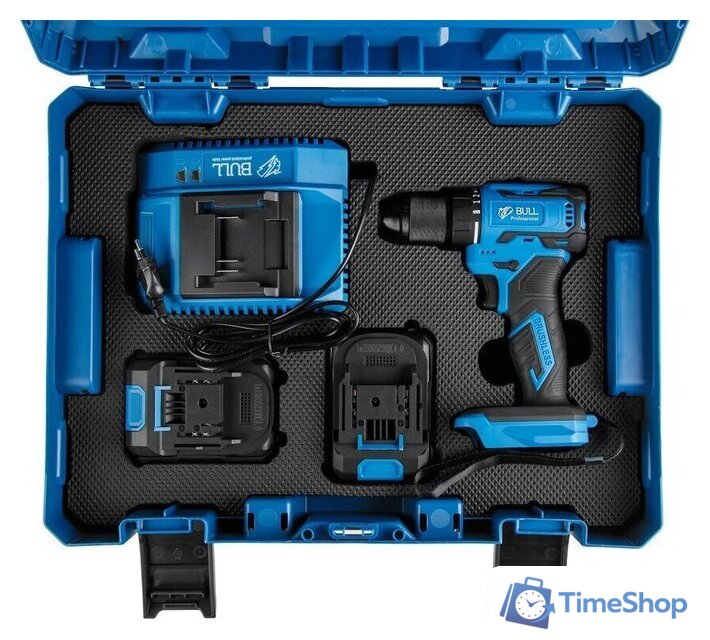 Дрель-шуруповерт Bull SR 1804 2329057 (с 2-мя АКБ, кейс) - Изображение №10 — Интернет-магазин Time-Shop