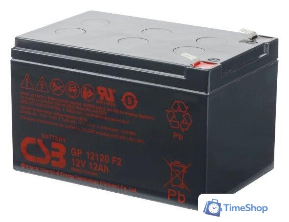 Аккумулятор для ИБП CSB Battery GP12120 F2 (12В/12 А·ч) - Изображение №1 — Интернет-магазин Time-Shop