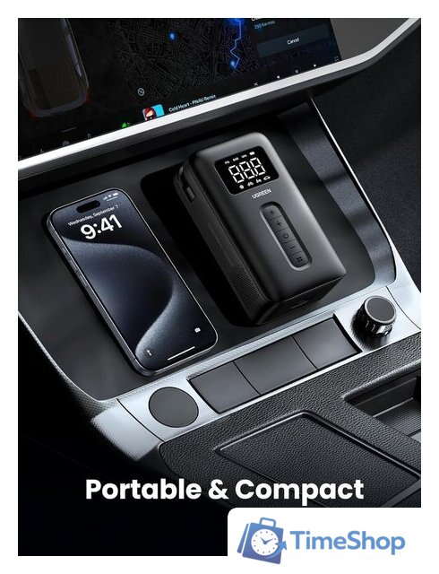 Автомобильный компрессор Ugreen CD259 Portable Tire Inflator - Изображение №4 — Интернет-магазин Time-Shop