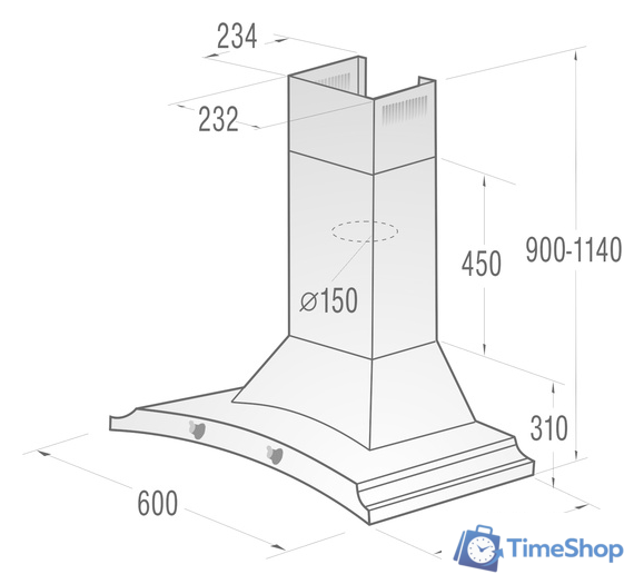 Кухонная вытяжка Gorenje DK63MCLI - Изображение №3 — Интернет-магазин Time-Shop