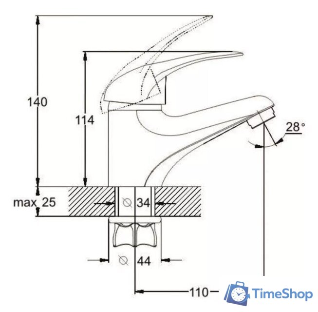 Смеситель Econoce EC0360 - Изображение №7 — Интернет-магазин Time-Shop