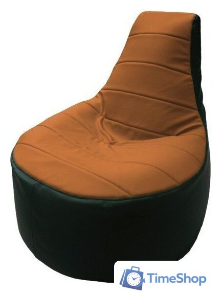 Кресло-мешок Flagman Трон Т1.3-40 (оранжевый/зеленый) - Изображение №1 — Интернет-магазин Time-Shop