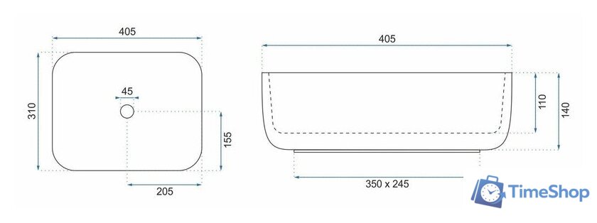 Умывальник Rea Demi Mini U5064 - Изображение №6 — Интернет-магазин Time-Shop