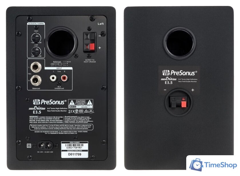 Монитор ближнего поля PreSonus Eris E3.5 - Изображение №5 — Интернет-магазин Time-Shop