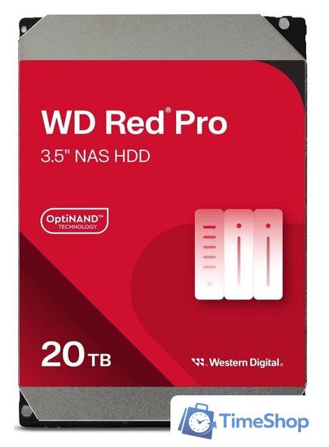 Жесткий диск WD Red Pro 20TB WD202KFGX - Изображение №1 — Интернет-магазин Time-Shop