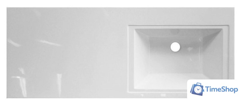 Умывальник Эстет Даллас 130, правая (белый) - Изображение №2 — Интернет-магазин Time-Shop