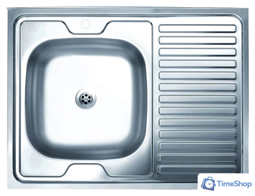 Кухонная мойка КромРус EC-420M RUS L (без сифона) - Изображение №1 — Интернет-магазин Time-Shop