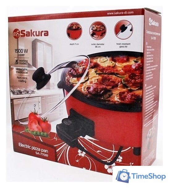 Электросковорода Sakura SA-7701R - Изображение №2 — Интернет-магазин Time-Shop
