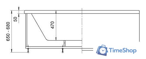 Ванна Aquatek Гелиос 180x90 - Изображение №3 — Интернет-магазин Time-Shop