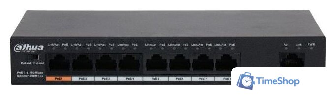 Неуправляемый коммутатор Dahua DH-PFS3009-8ET1GT-96 - Изображение №1 — Интернет-магазин Time-Shop