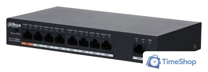 Неуправляемый коммутатор Dahua DH-PFS3009-8ET1GT-96 - Изображение №2 — Интернет-магазин Time-Shop