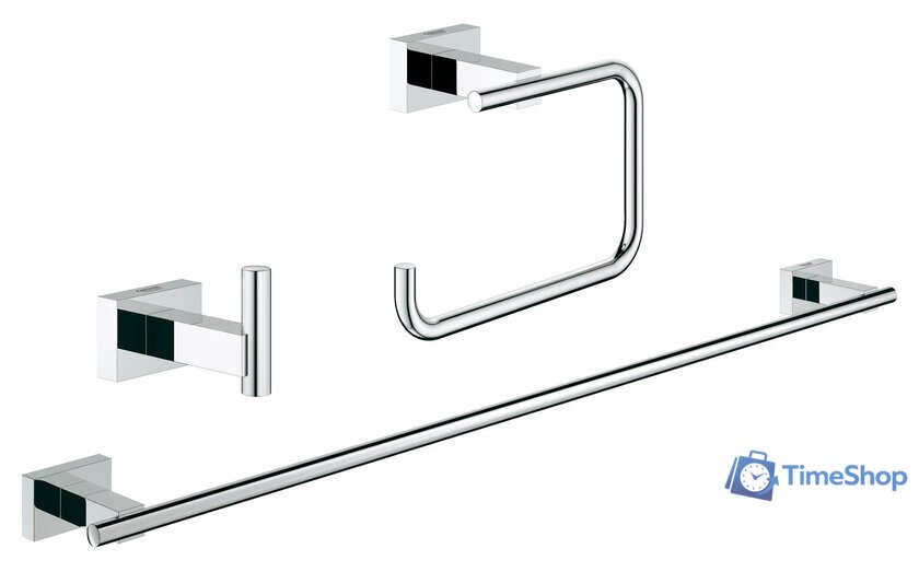 Набор для туалета Grohe Essentials Cube 40777001 (хром) - Изображение №1 — Интернет-магазин Time-Shop