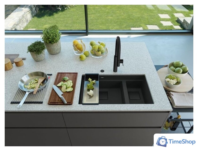 Кухонная мойка Franke Kanon KNG 160-46-21 125.0721.162 (матовый черный) - Изображение №4 — Интернет-магазин Time-Shop