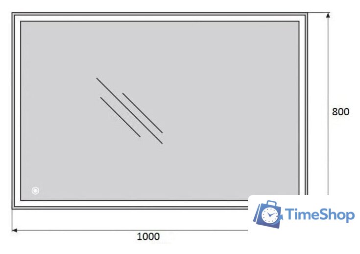 BelBagno Зеркало SPC-GRT-1000-800-LED-TCH - Изображение №2 — Интернет-магазин Time-Shop