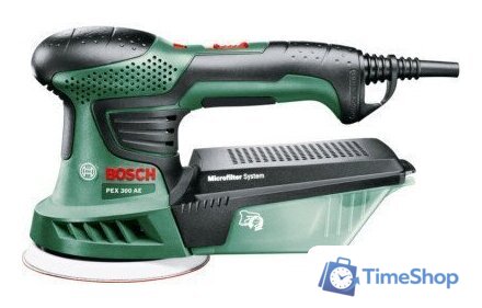 Эксцентриковая шлифмашина Bosch PEX 300 AE 06033A3000 (кейс) - Изображение №3 — Интернет-магазин Time-Shop