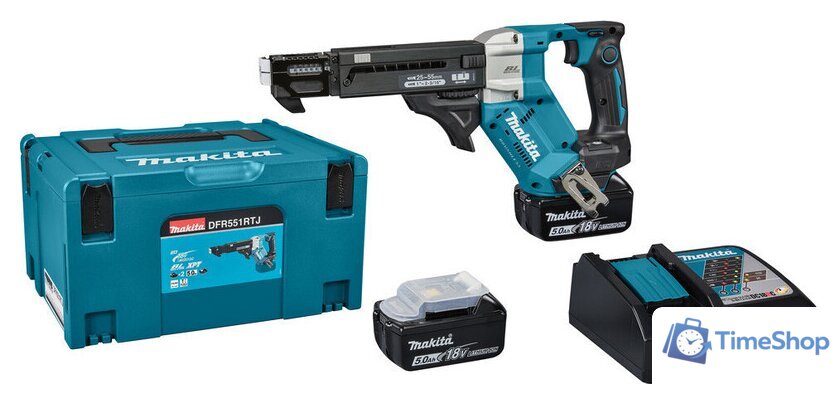 Шуруповерт для гипсокартона Makita DFR551RTJ (с 2-мя АКБ, кейс) - Изображение №1 — Интернет-магазин Time-Shop