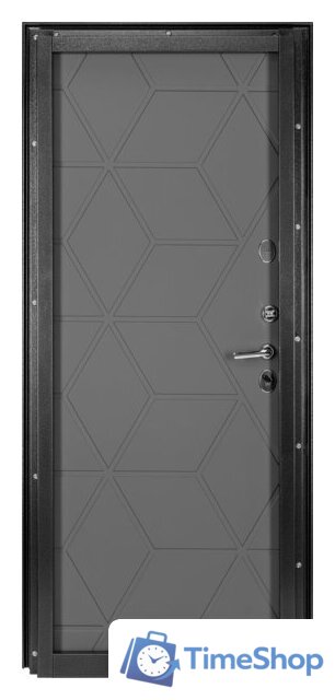 Металлическая дверь Guard Термо MG75 97х205 правая (черное серебро/серый) - Изображение №3 — Интернет-магазин Time-Shop