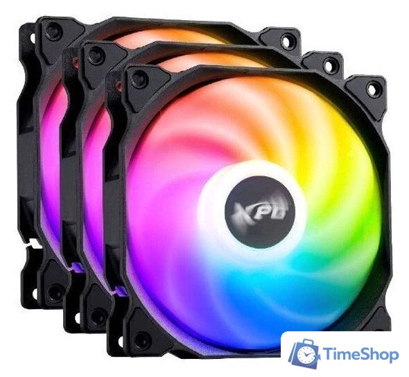 Комплект вентиляторов для корпуса ADATA XPG Vento 120x3 ARGB PWM (черный) - Изображение №1 — Интернет-магазин Time-Shop