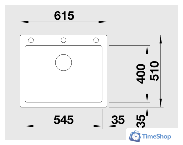 Кухонная мойка Blanco Pleon 6 (серый беж) [521686] - Изображение №2 — Интернет-магазин Time-Shop