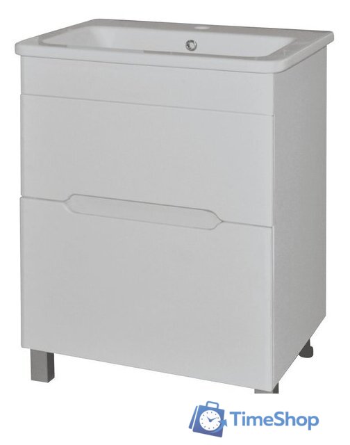  Гамма Тумба с умывальником Р24оФ8-У60 (фасад белый вставка веста) Урбан-12060 - Изображение №1 — Интернет-магазин Time-Shop