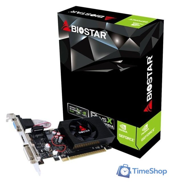 Видеокарта BIOSTAR GeForce GT 730 4GB DDR3 VN7313TH41 (LP) - Изображение №1 — Интернет-магазин Time-Shop