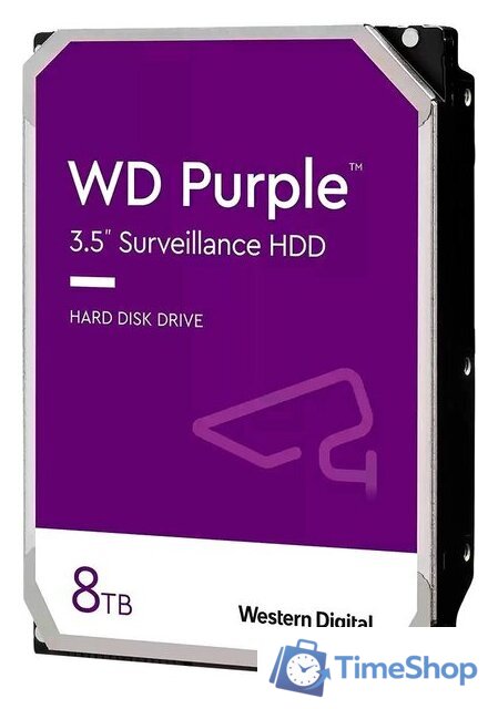 Жесткий диск WD Purple Surveillance 8TB WD85PURZ - Изображение №1 — Интернет-магазин Time-Shop