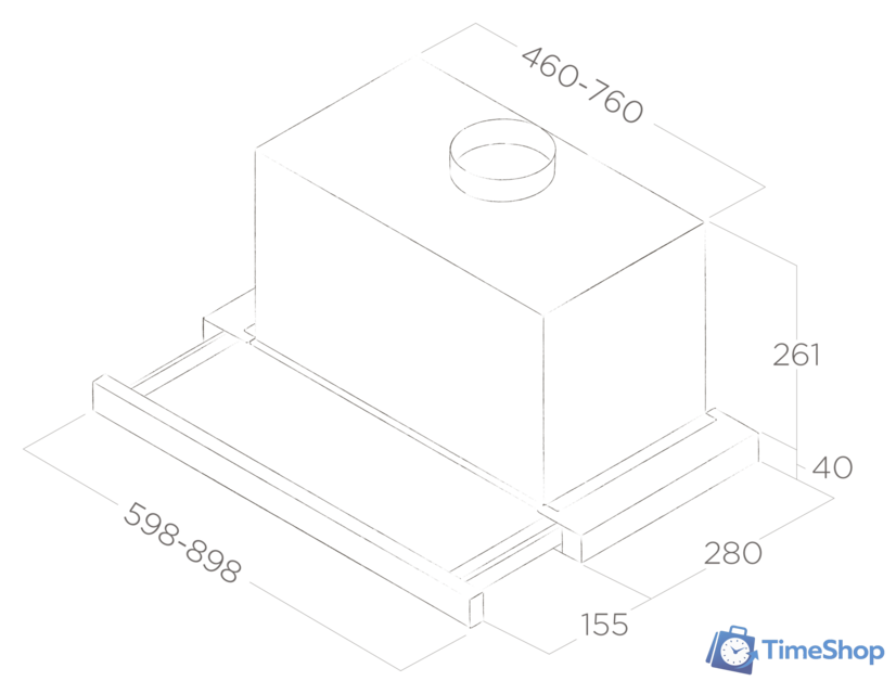 Кухонная вытяжка Elica Elite 26 IX/A/90/VT PRF0094215B - Изображение №3 — Интернет-магазин Time-Shop