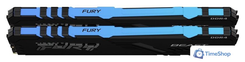 Оперативная память Kingston FURY Beast RGB 2x8GB DDR4 PC4-25600 KF432C16BBAK2/16 - Изображение №2 — Интернет-магазин Time-Shop