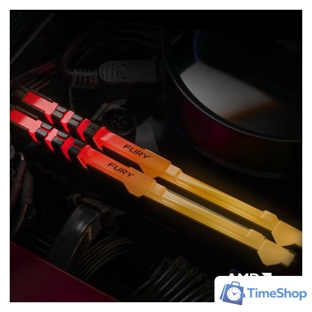 Оперативная память Kingston FURY Beast RGB 2x8GB DDR4 PC4-25600 KF432C16BBAK2/16 - Изображение №8 — Интернет-магазин Time-Shop