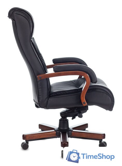 Офисное кресло Бюрократ T-9926WALNUT (черный) - Изображение №4 — Интернет-магазин Time-Shop
