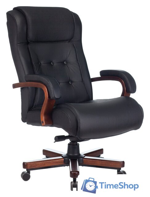 Офисное кресло Бюрократ T-9926WALNUT (черный) - Изображение №1 — Интернет-магазин Time-Shop