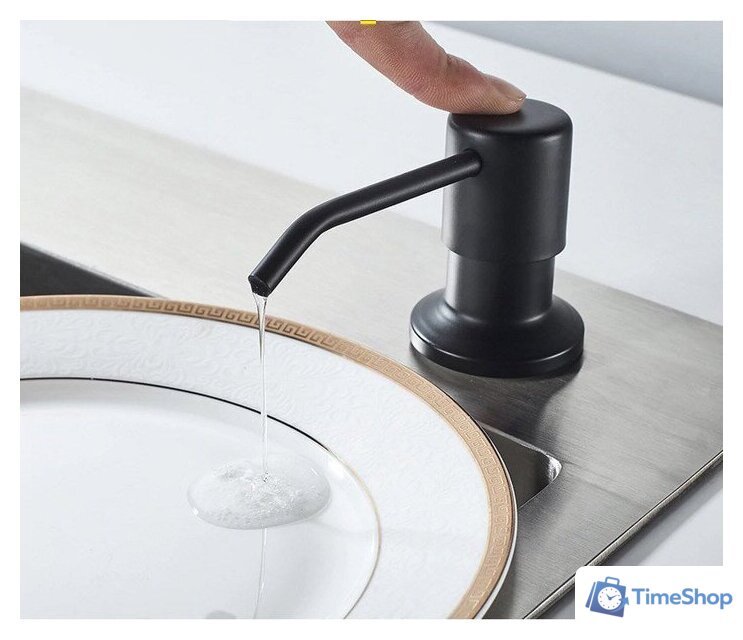 Кухонная мойка БелЭворс Forma R + смеситель W74004-2 + дозатор L405F (черный) - Изображение №7 — Интернет-магазин Time-Shop