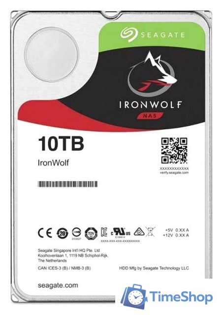 Жесткий диск Seagate IronWolf 10TB ST10000VN000 - Изображение №1 — Интернет-магазин Time-Shop