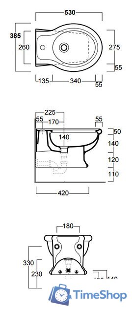 Биде Simas Lante [LA19] - Изображение №4 — Интернет-магазин Time-Shop