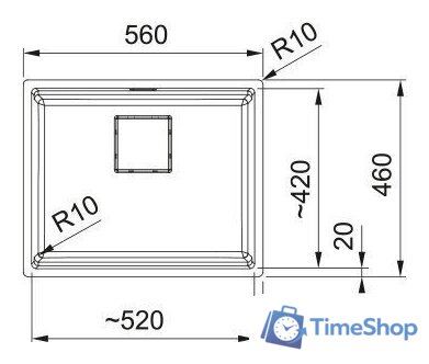 Кухонная мойка Franke Kanon KNG 110-52 125.0721.150 (черный матовый) - Изображение №5 — Интернет-магазин Time-Shop