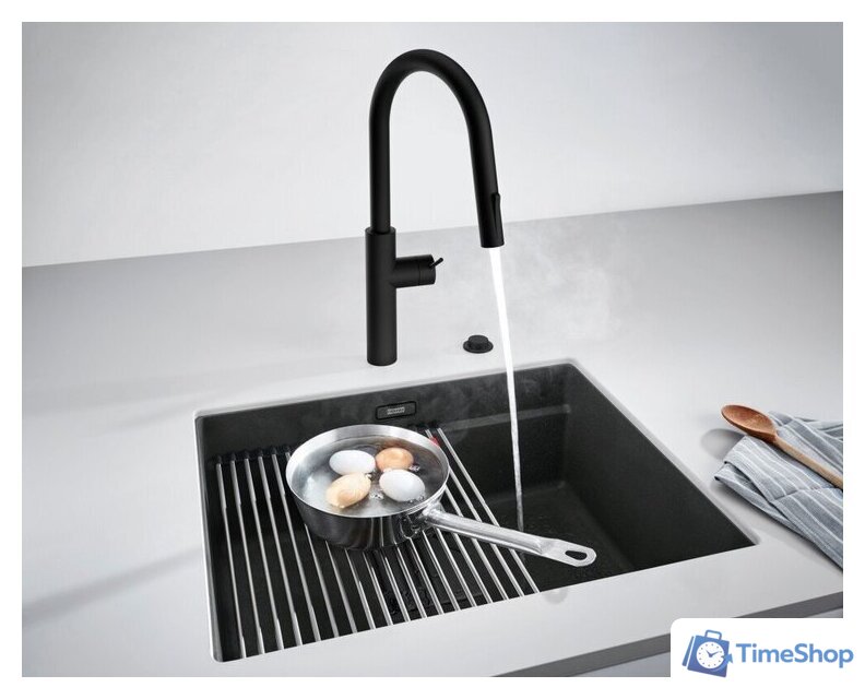 Кухонная мойка Franke Kanon KNG 110-52 125.0721.150 (черный матовый) - Изображение №3 — Интернет-магазин Time-Shop